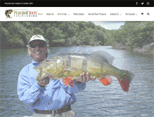 Tablet Screenshot of peacockbassflyfishing.net